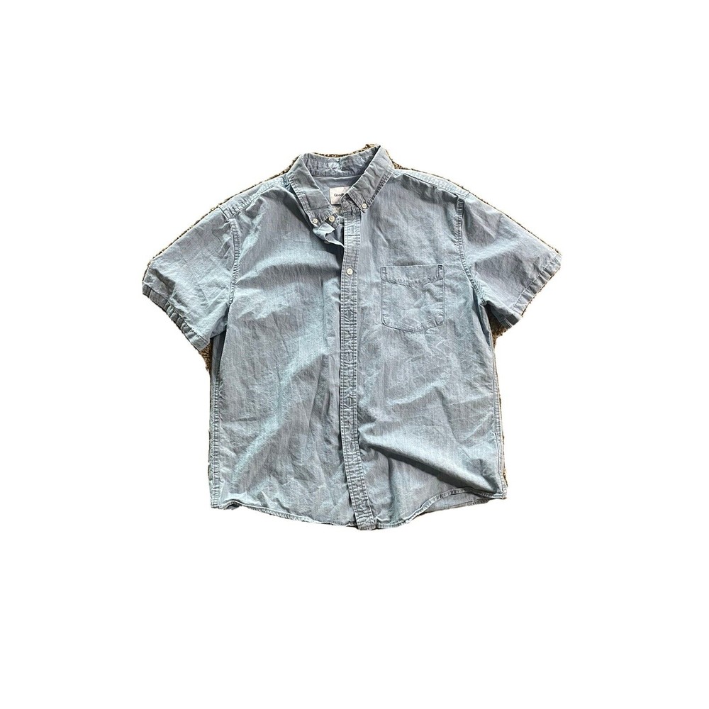 Goodfellow & Co Men's Button Down Size X-Large Standard Fit Shirt Short Sleeve